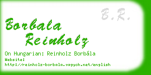 borbala reinholz business card